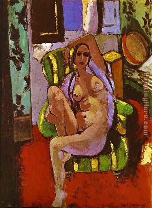 Henri Matisse Nude Sitting in an Armchair